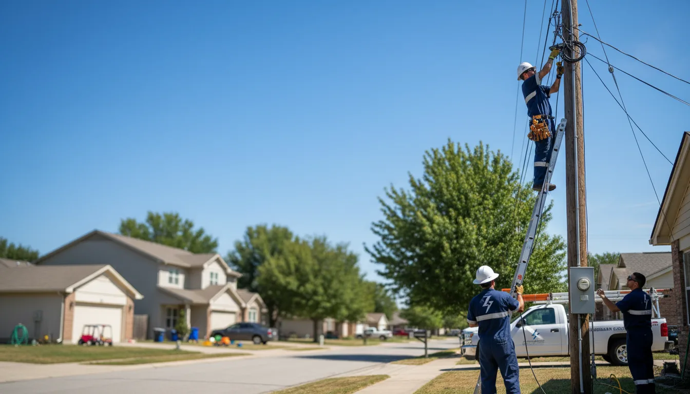 Residential electrician providing installation services in Plumtree, NC